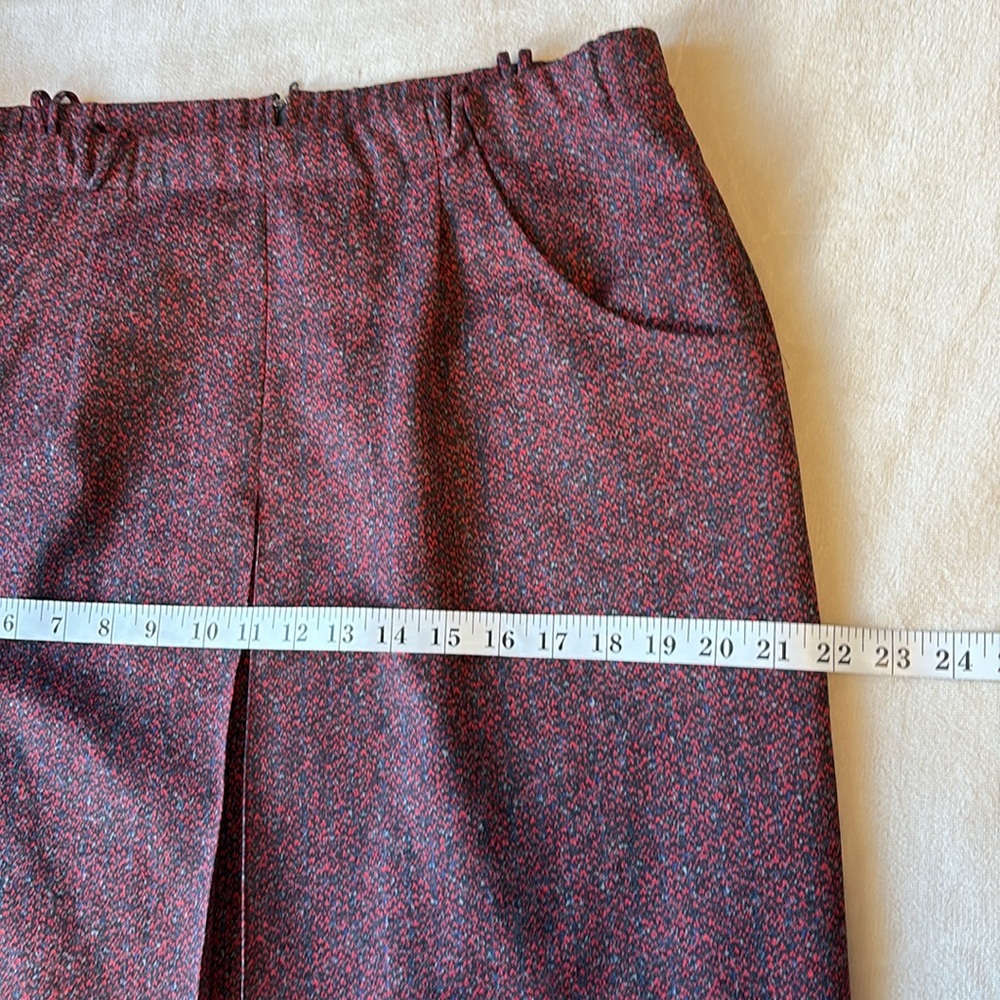 French Vintage Marcelle Griffon Made in France Calf Length Skirt 31” Waist - Picture 7 of 11